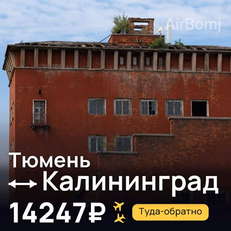 Тюмень → Калининград за 14247₽