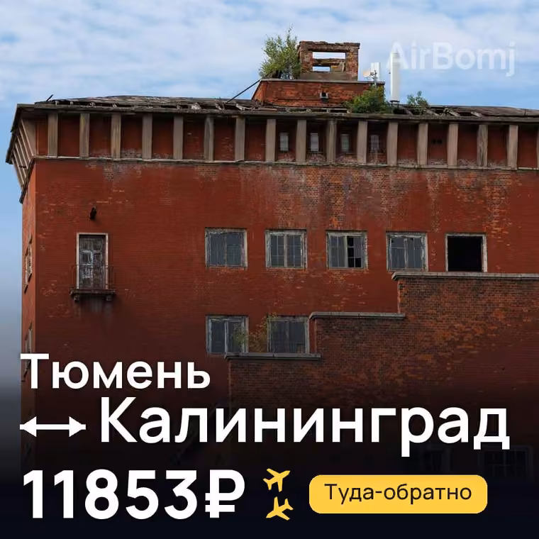 Тюмень → Калининград за 11853₽