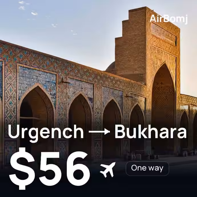 Urgench → Bukhara for $56