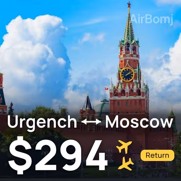 Urgench → Moscow for $294