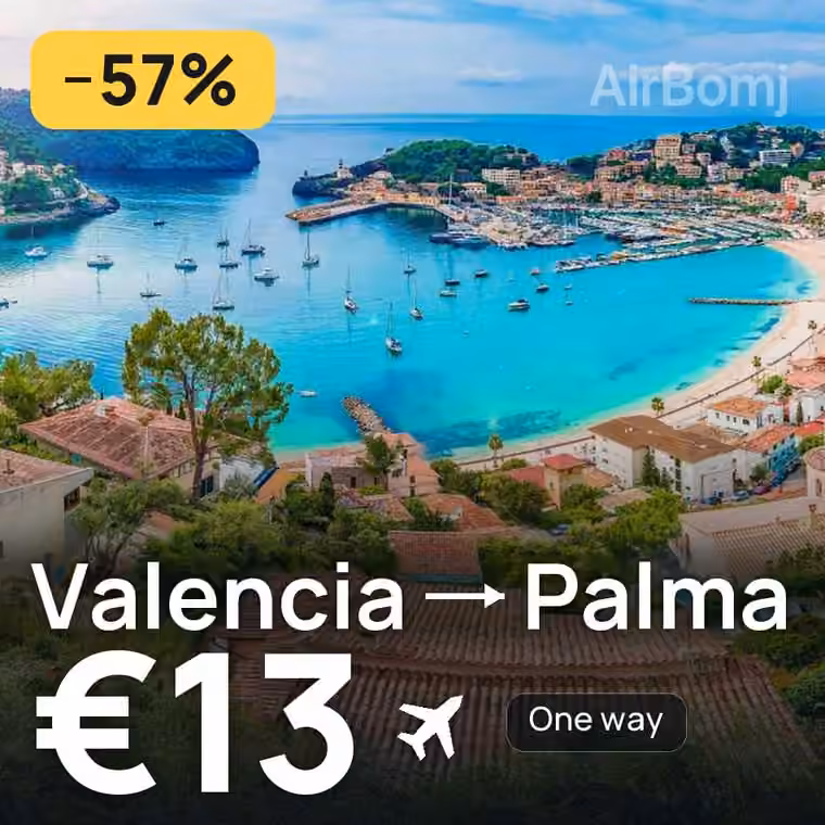 Valencia → Palma for €13