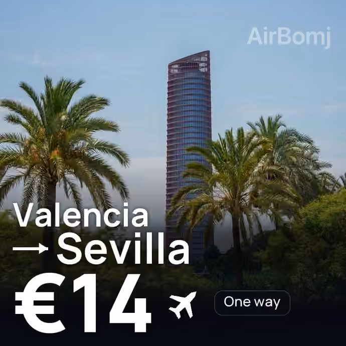 Valencia → Sevilla for €14