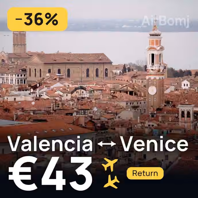 Valencia → Venice for €43