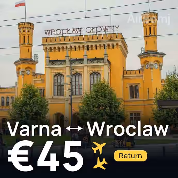 Varna → Wroclaw for €45