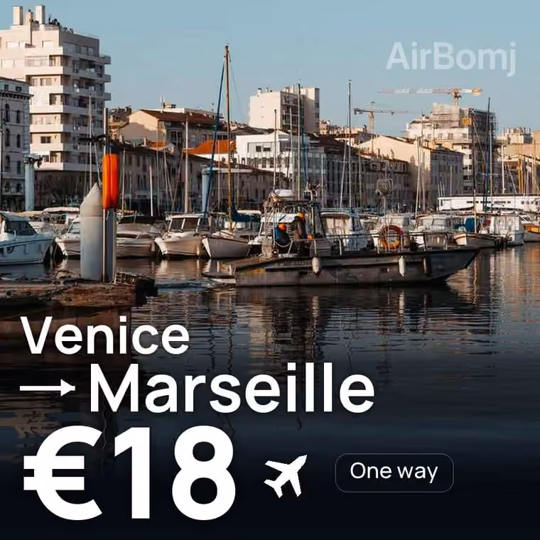 Venice → Marseille for €18