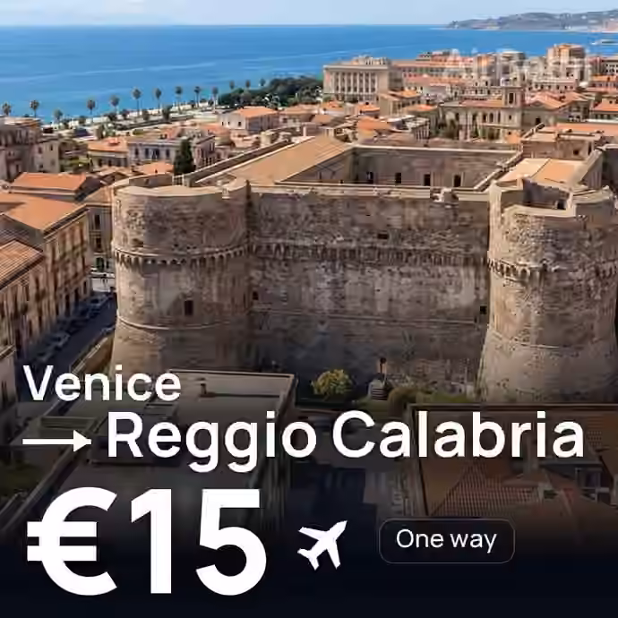 Venice → Reggio Calabria for €15