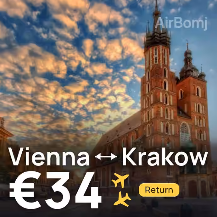 Vienna → Krakow for €34