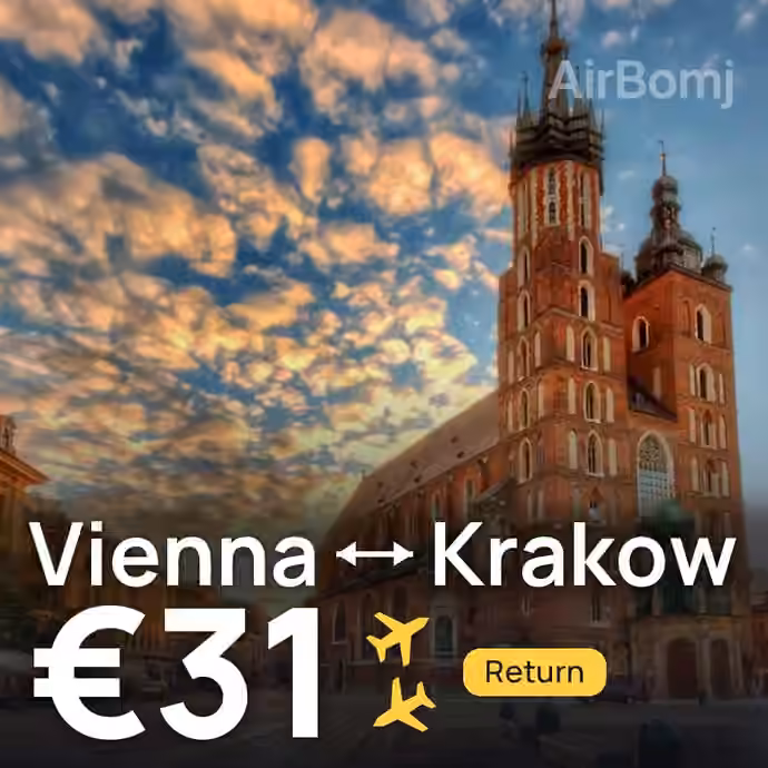 Vienna → Krakow for €31