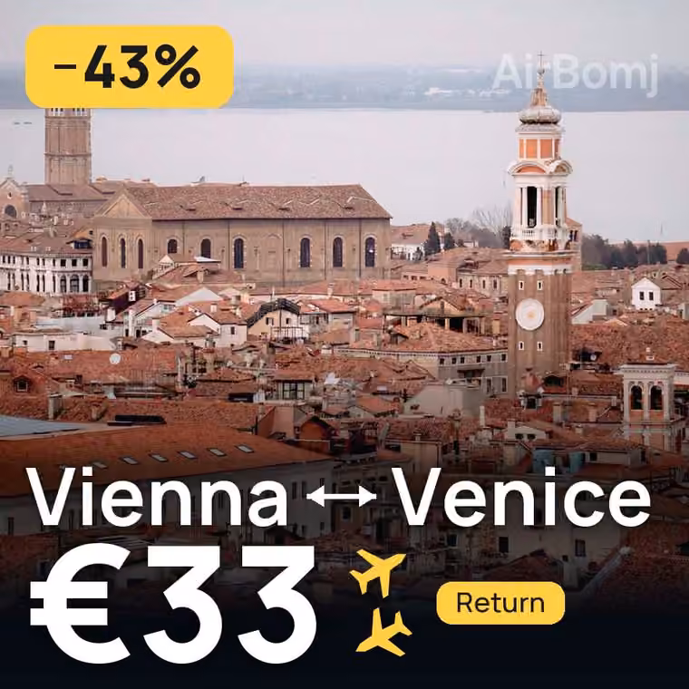 Vienna → Venice for €33