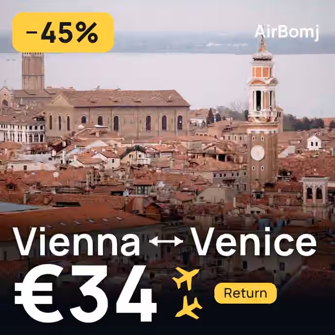 Vienna → Venice for €34