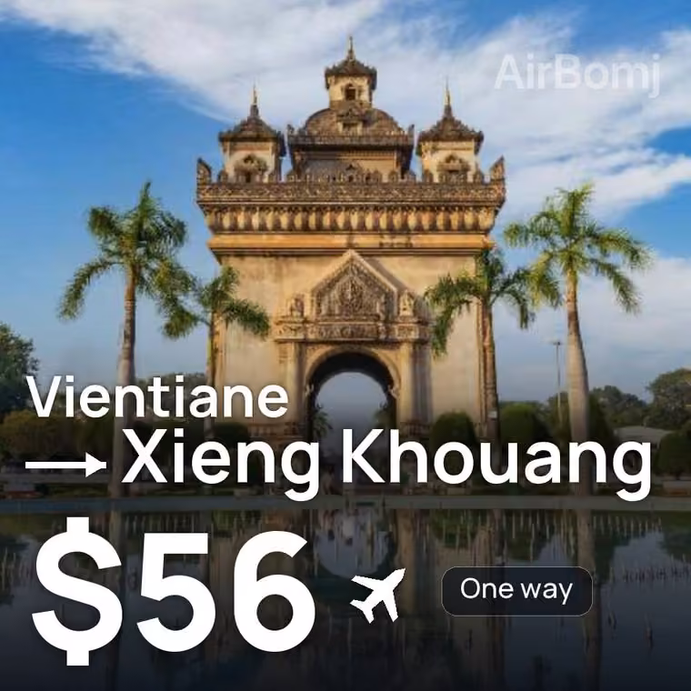 Vientiane → Xieng Khouang for $56