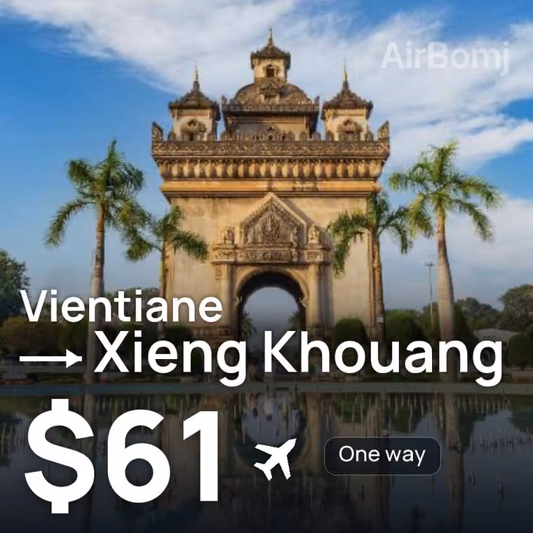 Vientiane → Xieng Khouang for $61