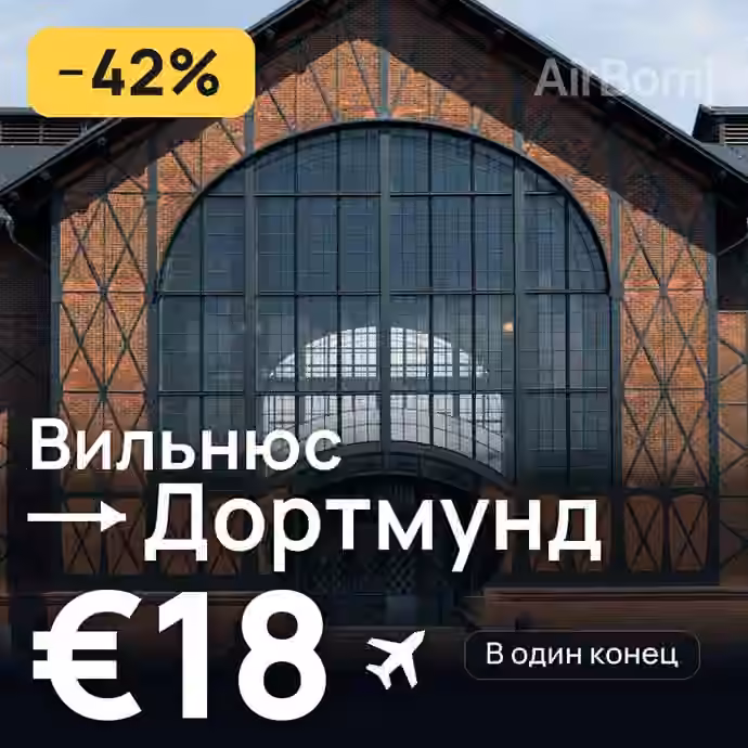Вильнюс → Дортмунд за €18