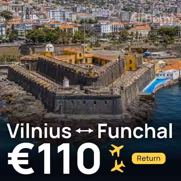 Vilnius → Funchal for €110