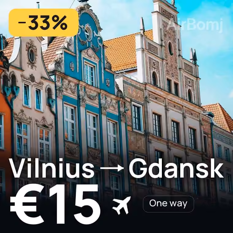 Vilnius → Gdansk for €15