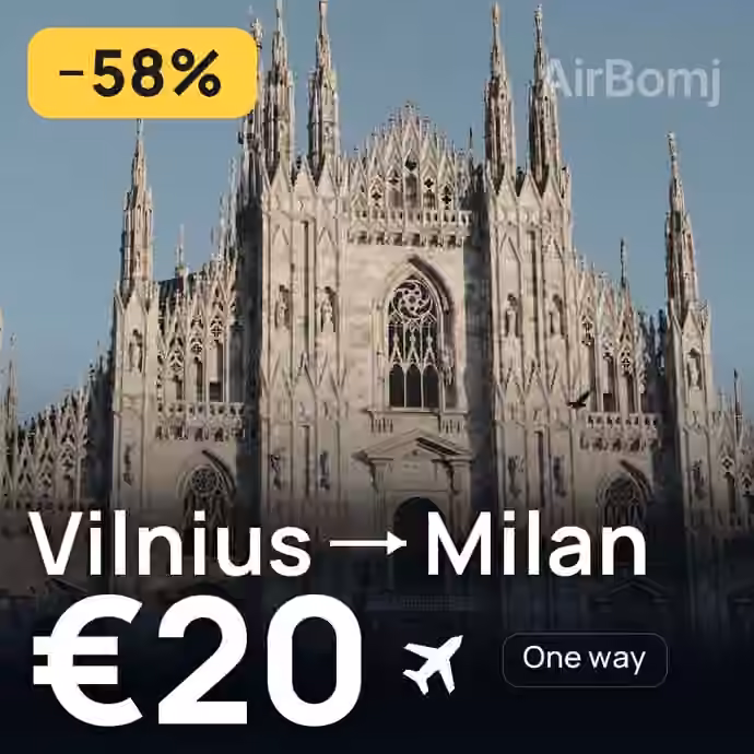 Vilnius → Milan for €20