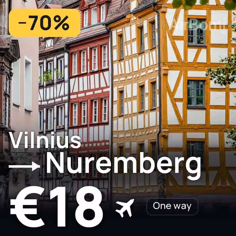 Vilnius → Nuremberg for €18