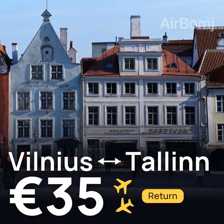 Vilnius → Tallinn for €35