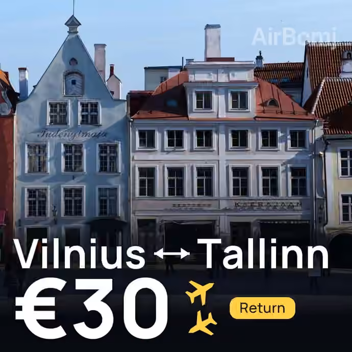 Vilnius → Tallinn for €30