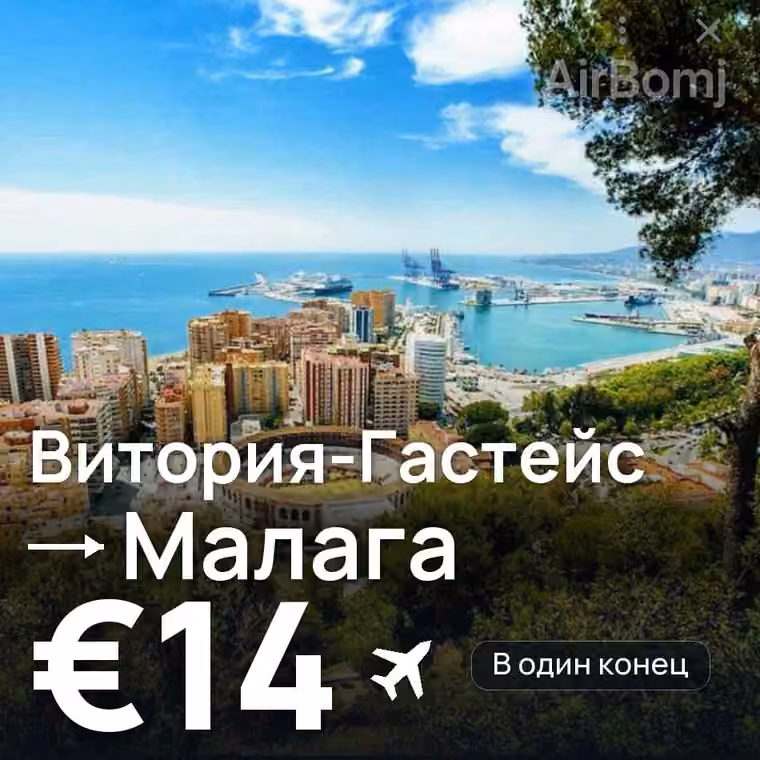 Витория-Гастейс → Малага за €17