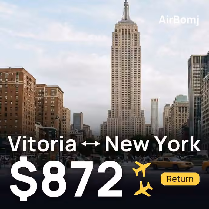 Vitoria → New York for $872
