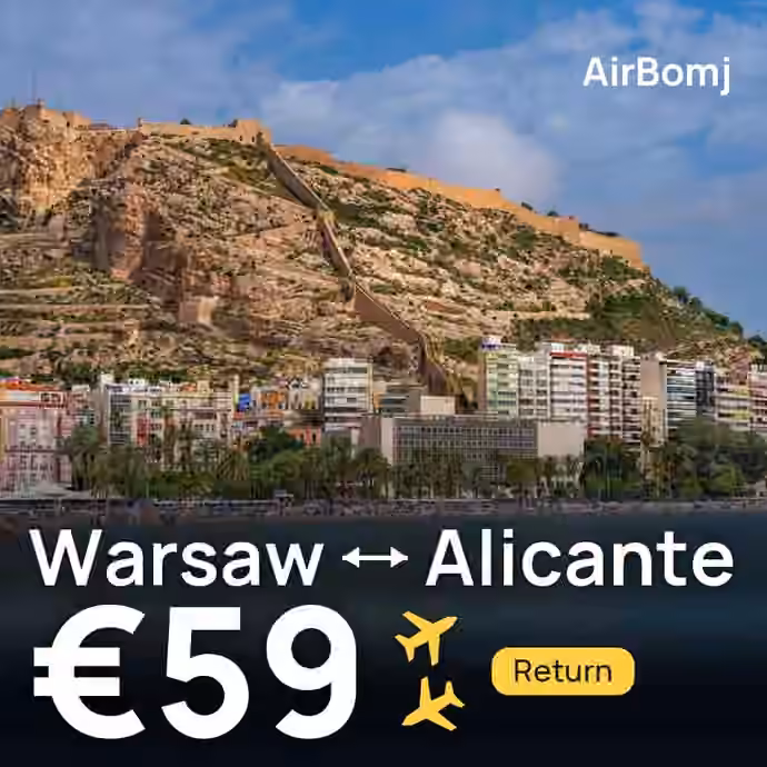 Warsaw → Alicante for €59