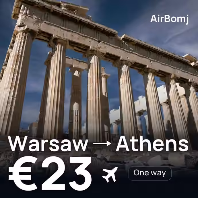 Warsaw → Athens for €23