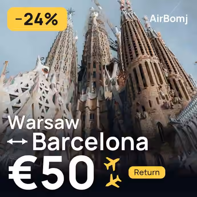 Warsaw → Barcelona for €50