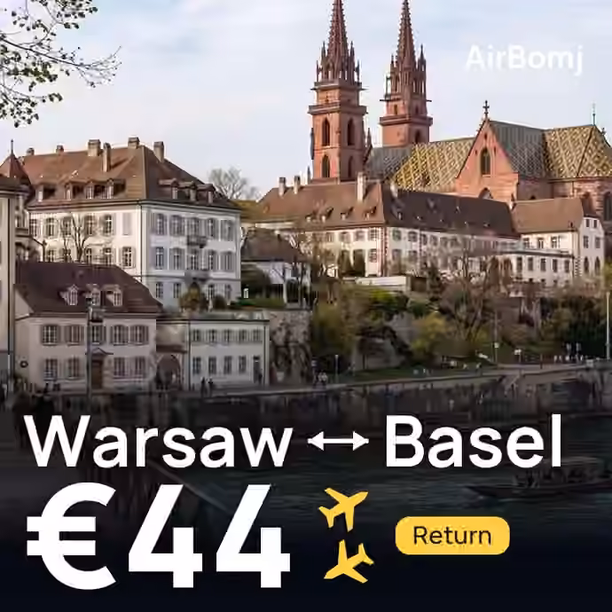 Warsaw → Basel for €44