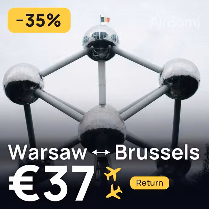 Warsaw → Brussels for €37