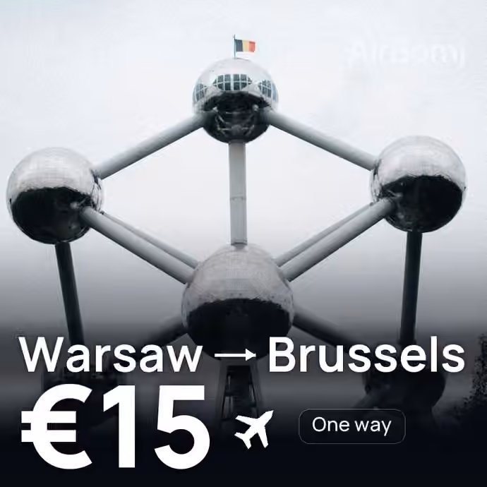 Warsaw → Brussels for €15