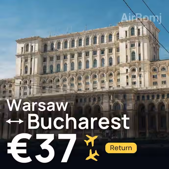 Warsaw → Bucharest for €37