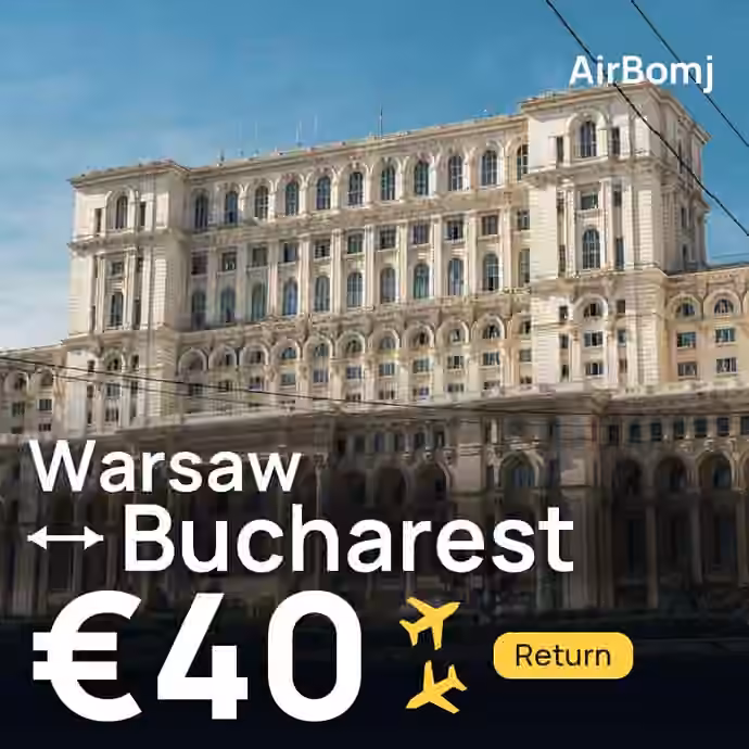 Warsaw → Bucharest for €40