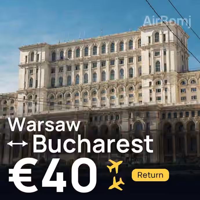 Warsaw → Bucharest for €40