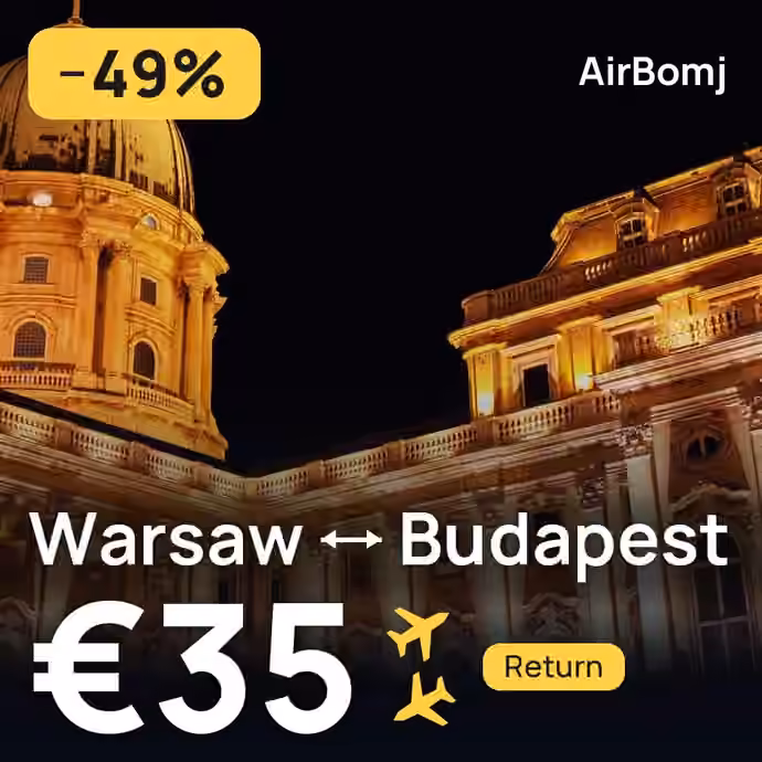 Warsaw → Budapest for €35