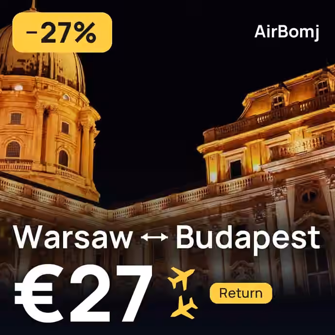 Warsaw → Budapest for €27