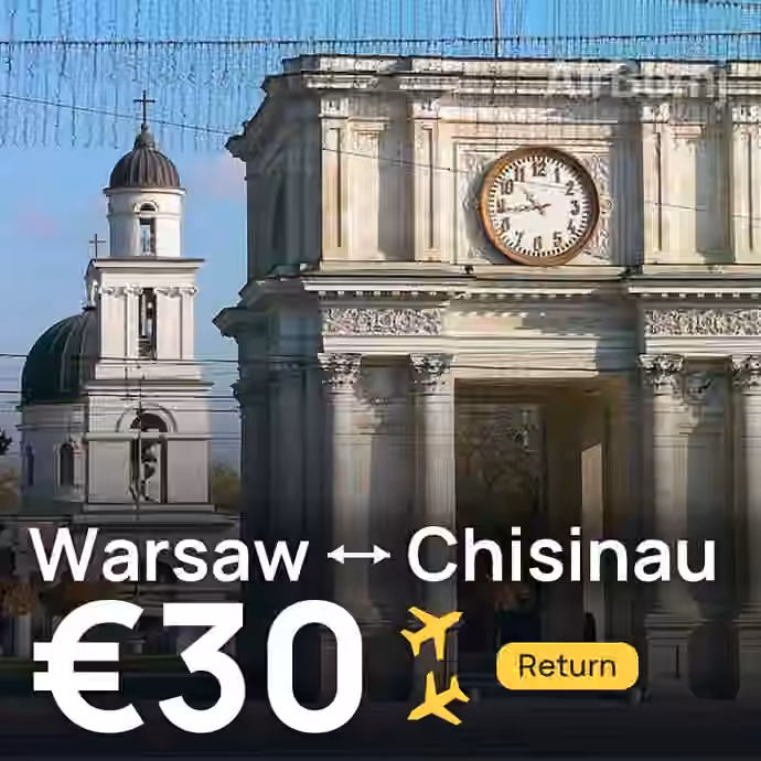 Warsaw → Chisinau for €30