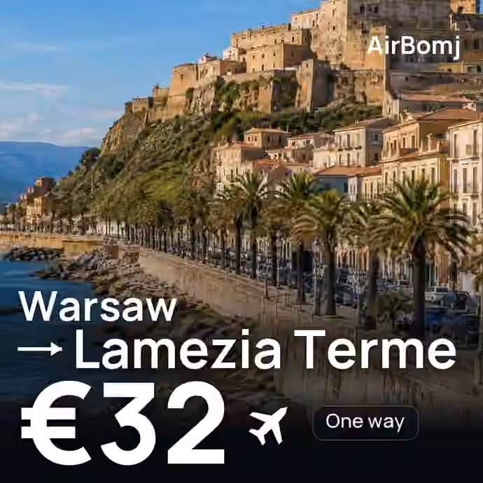 Warsaw → Lamezia Terme for €32