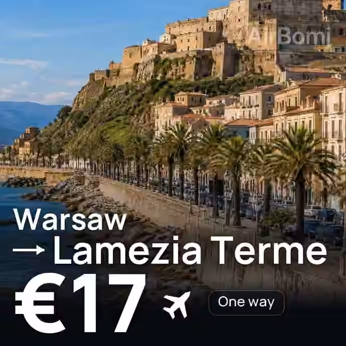Warsaw → Lamezia Terme for €17