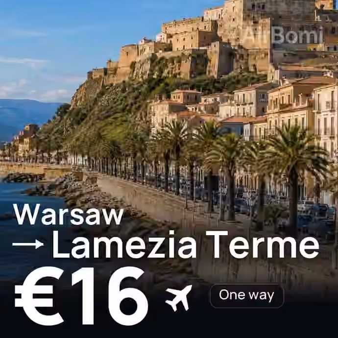 Warsaw → Lamezia Terme for €16