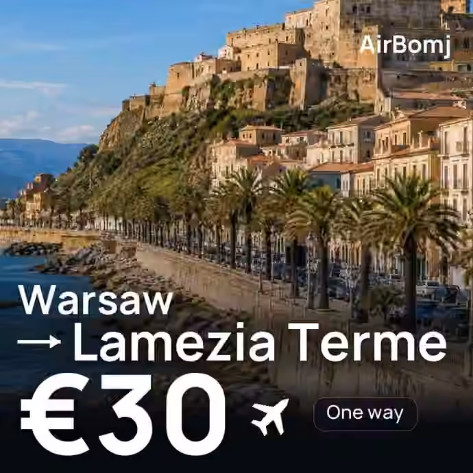 Warsaw → Lamezia Terme for €30