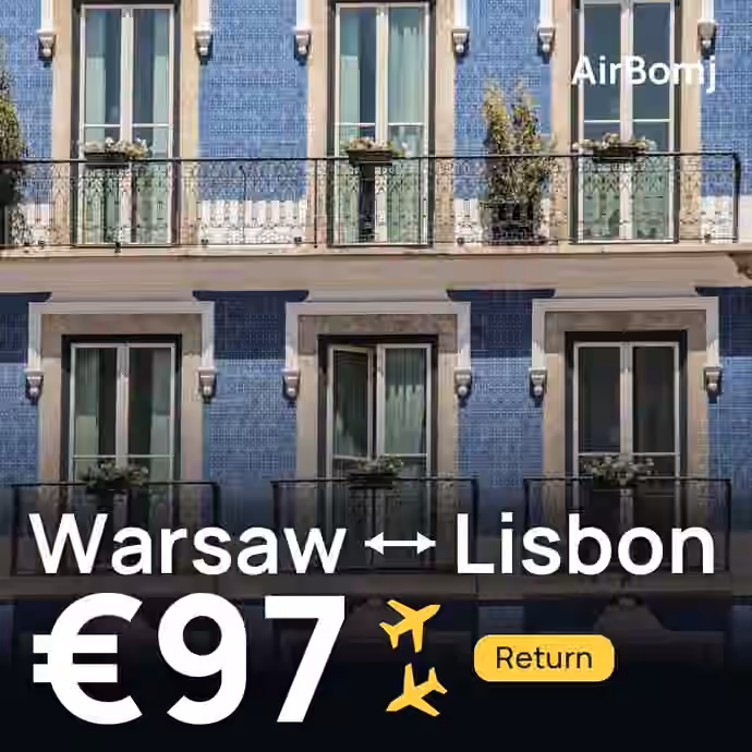 Warsaw → Lisbon for €97
