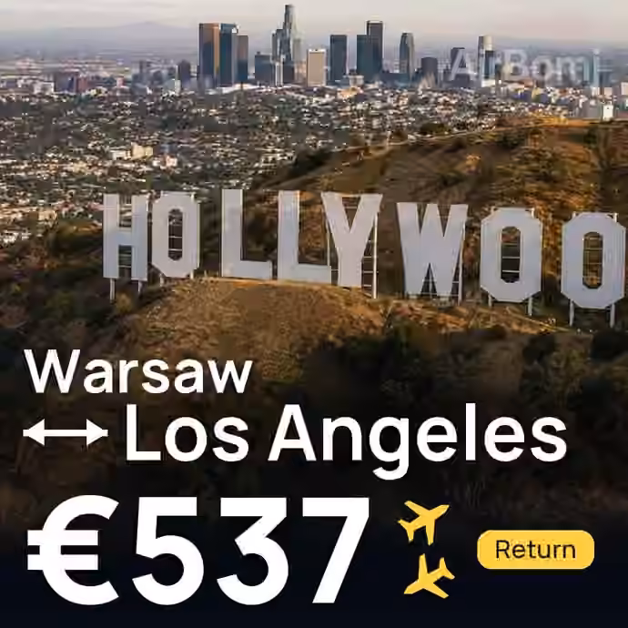 Warsaw → Los Angeles for €537