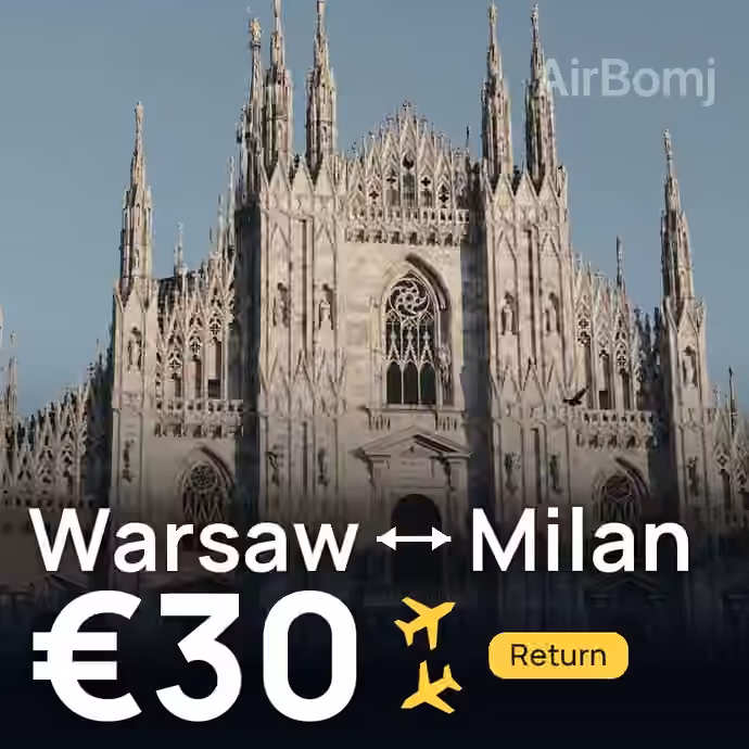 Warsaw → Milan for €30