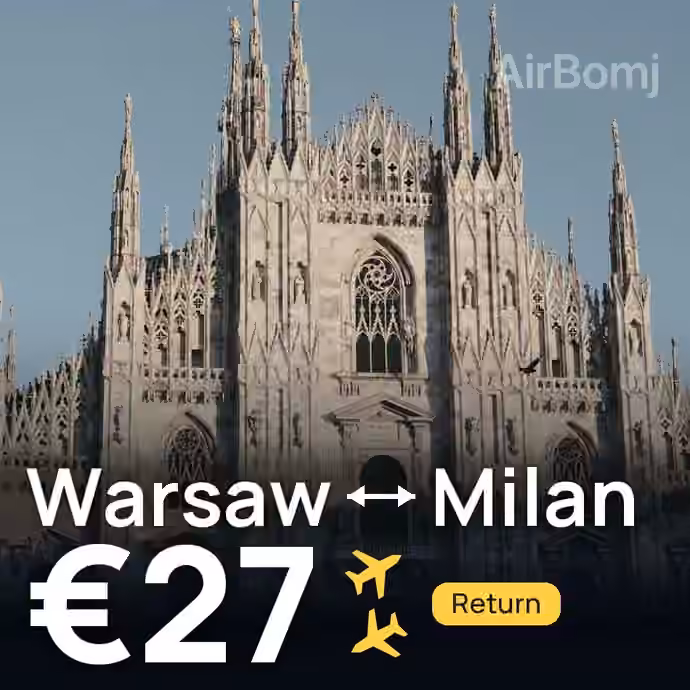 Warsaw → Milan for €27