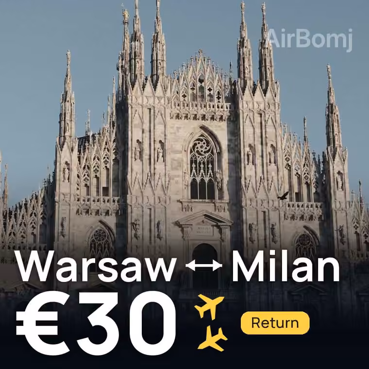 Warsaw → Milan for €30