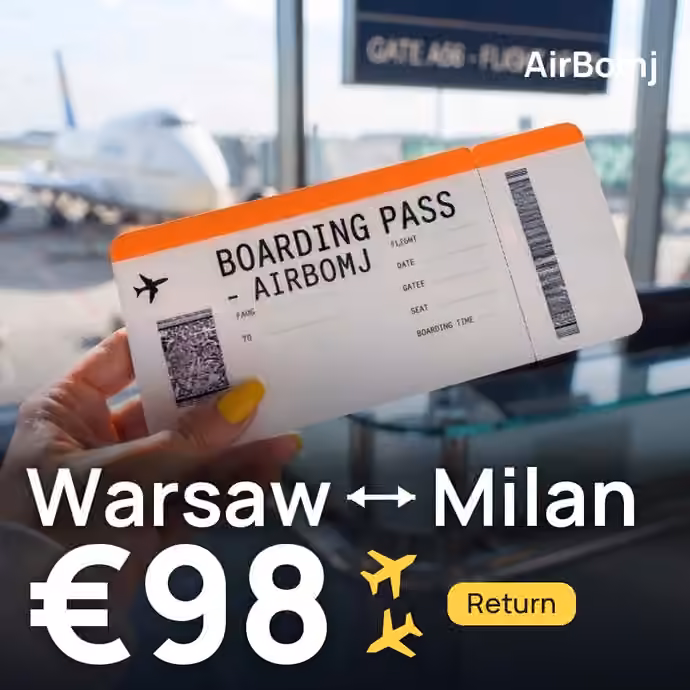 Warsaw → Milan for €98