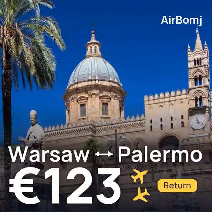 Warsaw → Palermo for €123