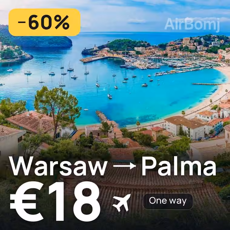 Warsaw → Palma for €18