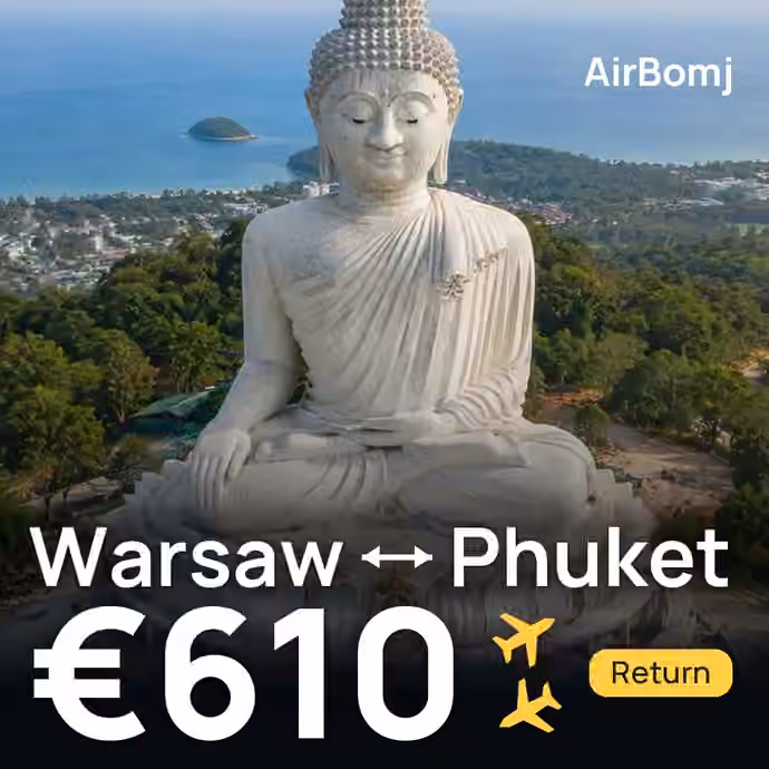 Warsaw → Phuket for €610